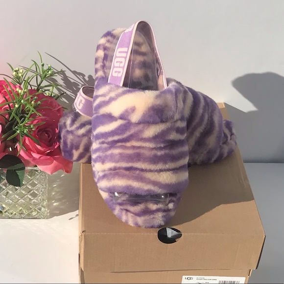 UGG Fluff Yeah Slide Zebra - Picture 9 of 13